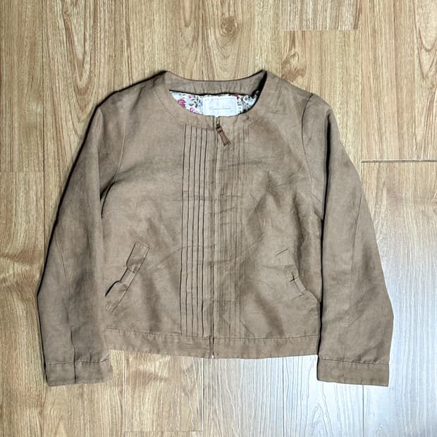 빈티지 브라운 라떼 리본 자켓 히메갸루 로걀 헤이세이 리즈리사깔 히메카지