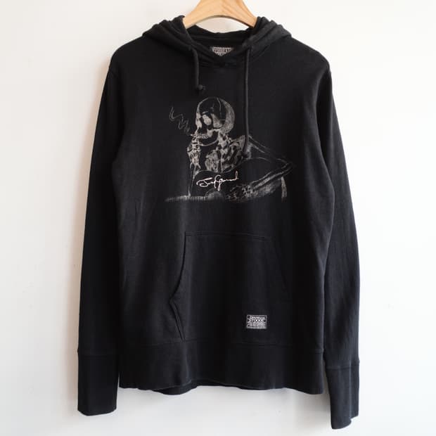 STOOGE & CO 스컬 프린팅 후디 