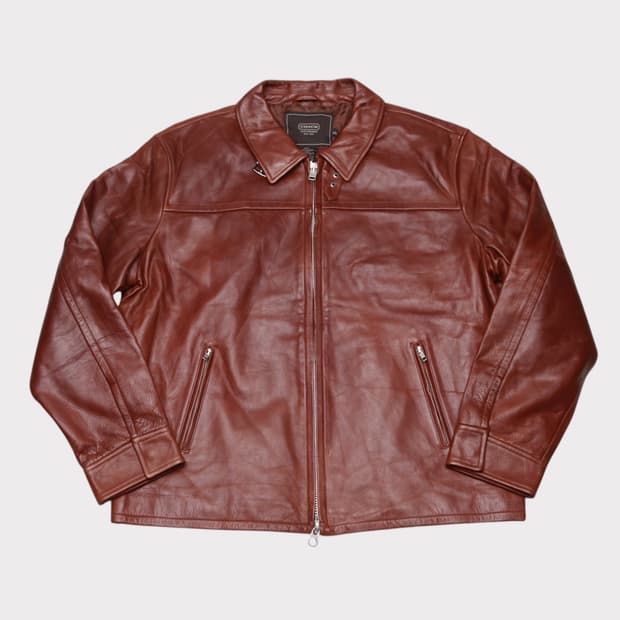 [XL] 코치 소자죽 자켓