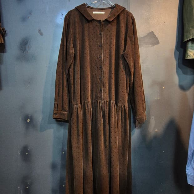 잔골지 면 롱원피스 55 66 