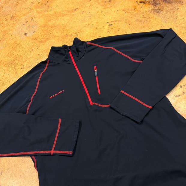 [ 정품/2XL ] 마무트 반집업 긴팔티 b8