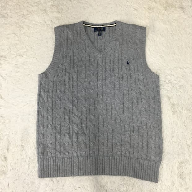 폴로 여성 꽈배기 니트 조끼 CC13