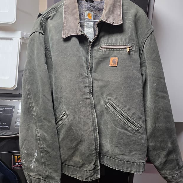 칼하트 j97 모스그린 xl 디트로이트 자켓