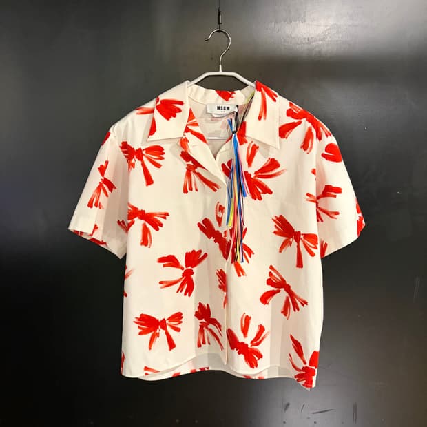 MSGM 패턴 반팔 셔츠