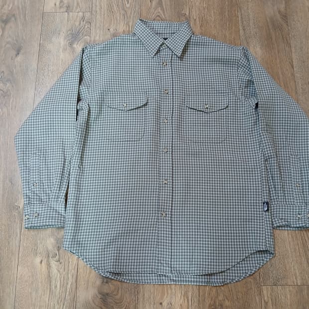 노스페이스 울 체크 셔츠