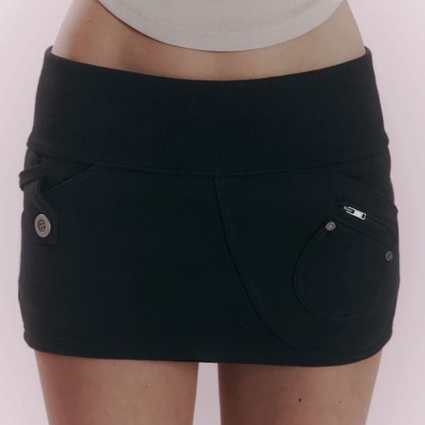 플리즈노팔로우 Karena Side Pocket Mini Skirt