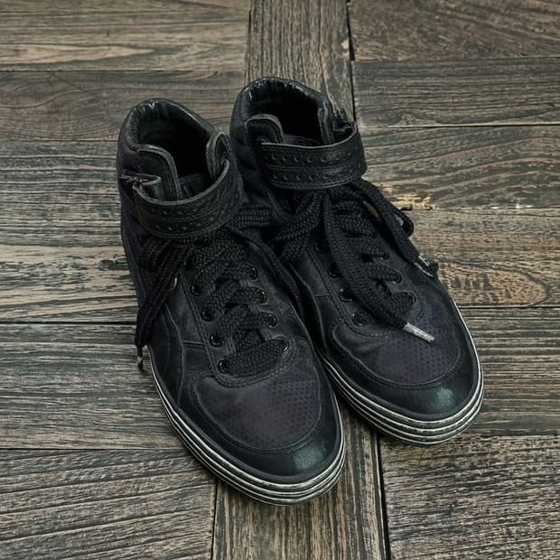 [푸마 X 미하라 야스히로] 블랙 고딕 플랫 스니커즈 P01197