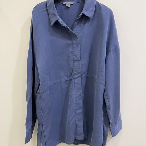 COS 코스 오버핏 블루 셔츠(정품)