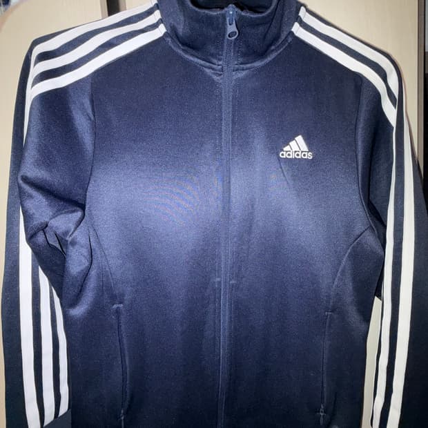 아디다스 집업 트랙자켓 네이비 