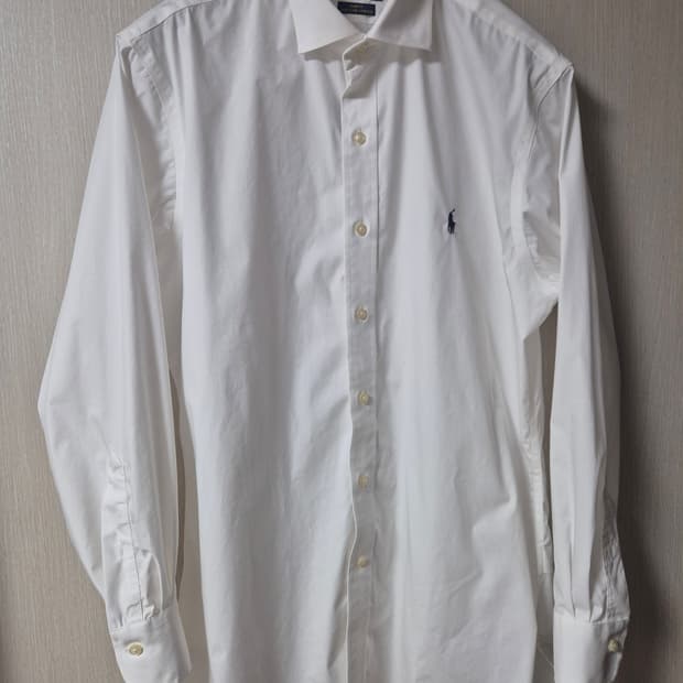 폴로 랄프로렌 이지케어 화이트 셔츠 남방 슬림핏 16 (32/34)