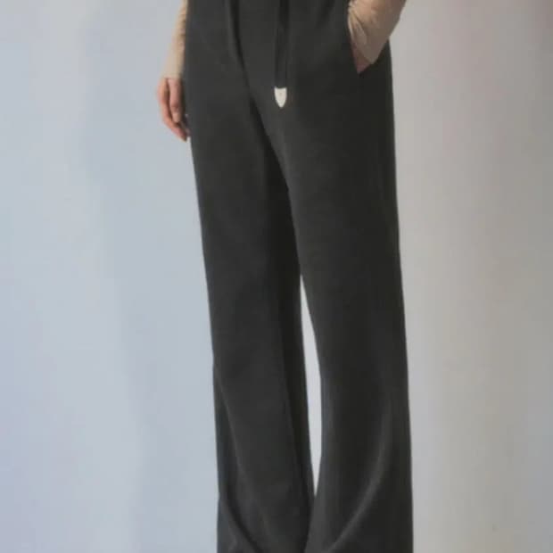 씨타 슬림 부츠컷 슬랙스 차콜