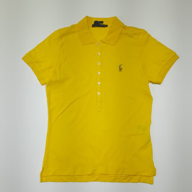 CK024 L 폴로 00s 일본판 멀티포니 옐로우반팔  티셔츠