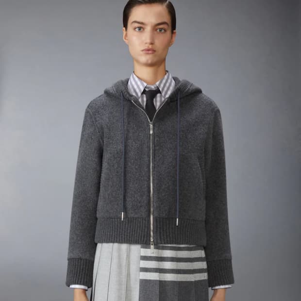 톰브라운 울 후드집업