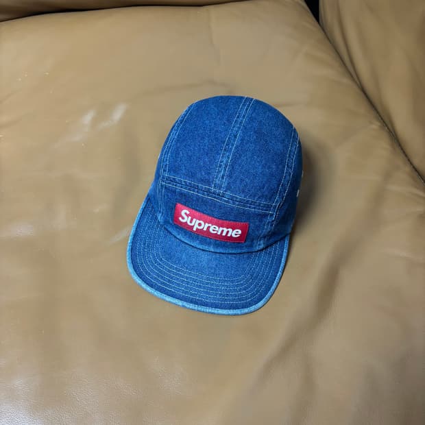 Supreme 슈프림 워시드 데님 캠프캡 모자 (Washed Denim)
