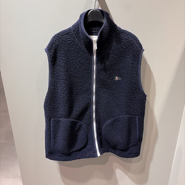 (정품/새상품) Drake's 드레익스 네이비 부클 울 플리스 베스트