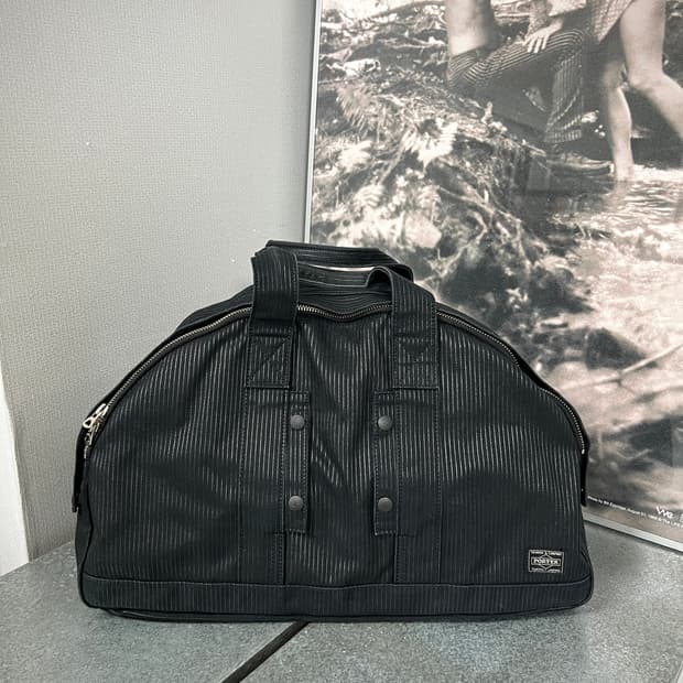 PORTER-TOTE BAG XL (Washed Stripe Black)