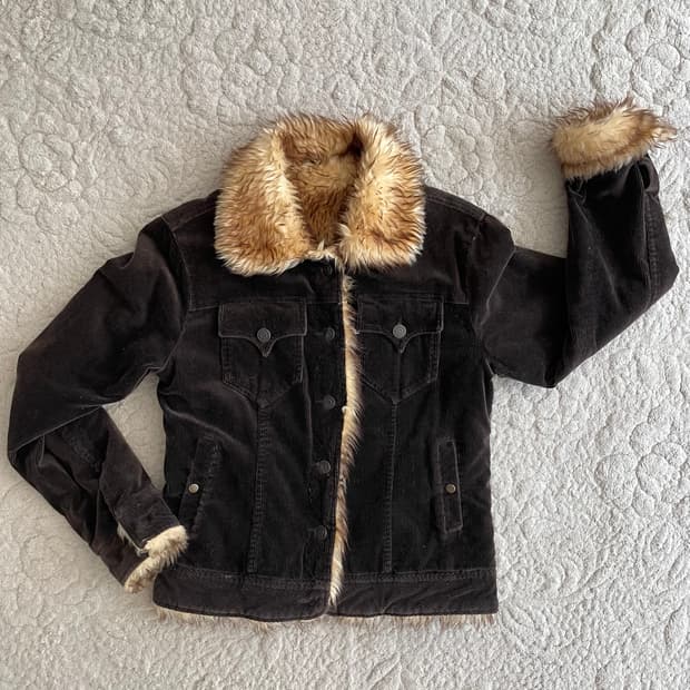 코듀로이 퍼자켓