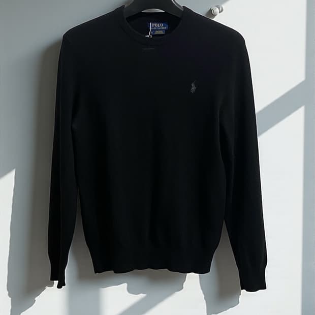 폴로 랄프로렌 메리노 울 크루넥 니트