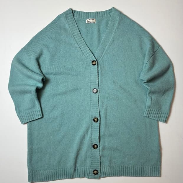 아크네스튜디오 오버핏 울 롱 니트 가디건 PN8789