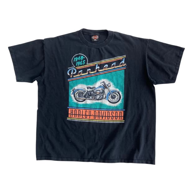 1991 할리 데이비슨 Panhead 반팔 티셔츠