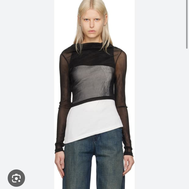 MM6 Margiela 마르지엘라 투 레이어 탑 새상품 xs 