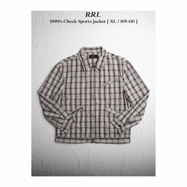 RRL 더블알엘 90s  체크 스포츠 자켓 XL(105-110)사이즈