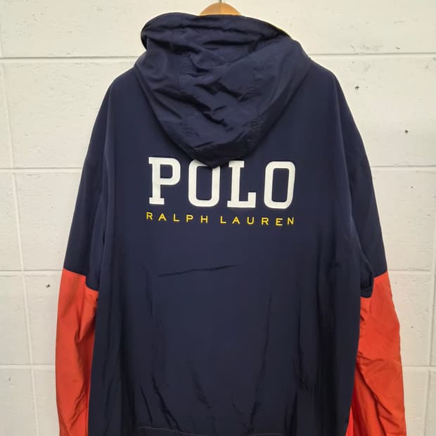 L/105) 폴로 랄프로렌 빅로고 배색 아노락 점퍼 팝니다