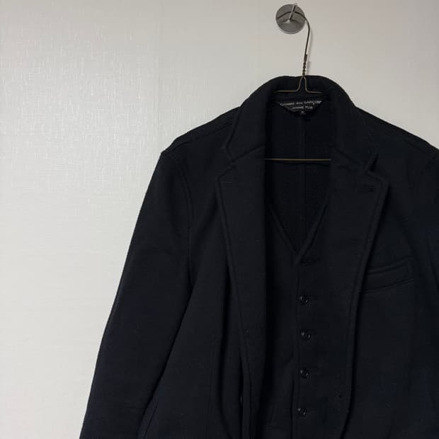 꼼데가르송 옴므 이중 레이어드 도킹 자켓