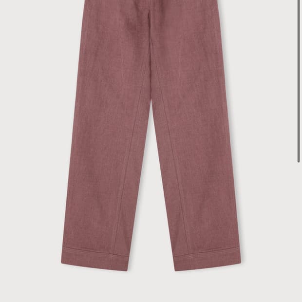 새상품 급처)에토스 스트레이트 코튼팬츠 핑크