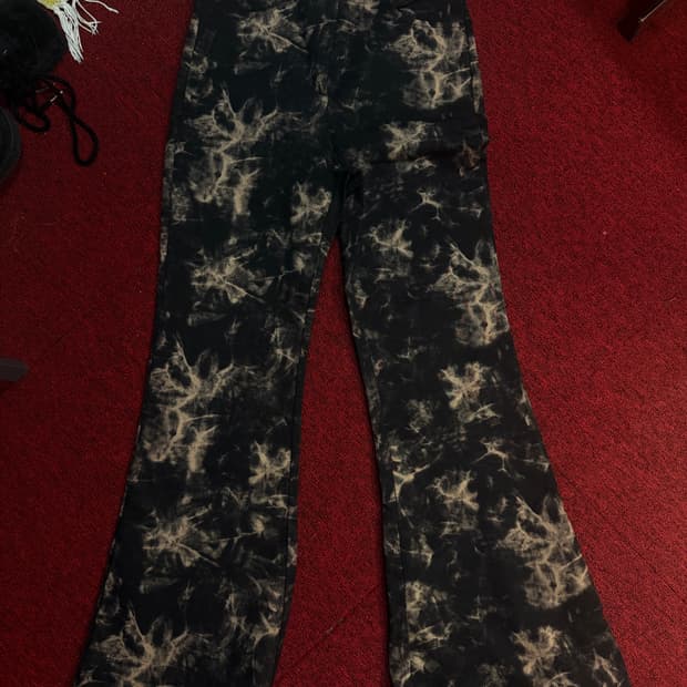 웨이브 타이다이팬츠 블랙 S