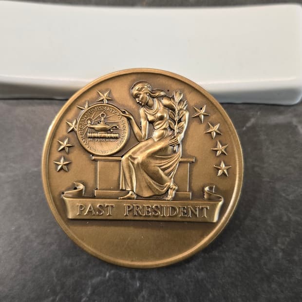 1990 미국 Wilmington Coin Club 전직 회장 기념 메달