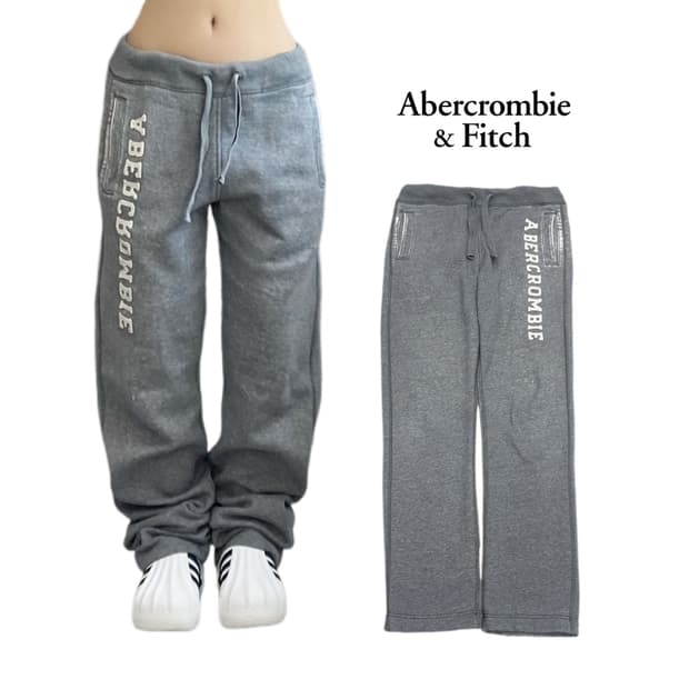 아베크롬비 Y2K 아치로고 스웻 트랙팬츠