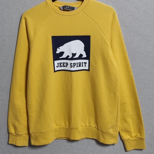 S ) JEEP 지프 옐로우 맨투맨