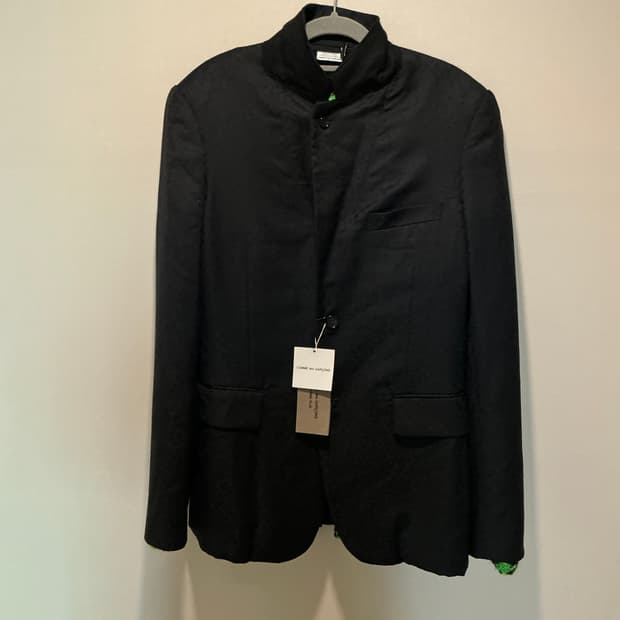 꼼데가르송 옴므 플러스 2021 니트 도킹 자켓