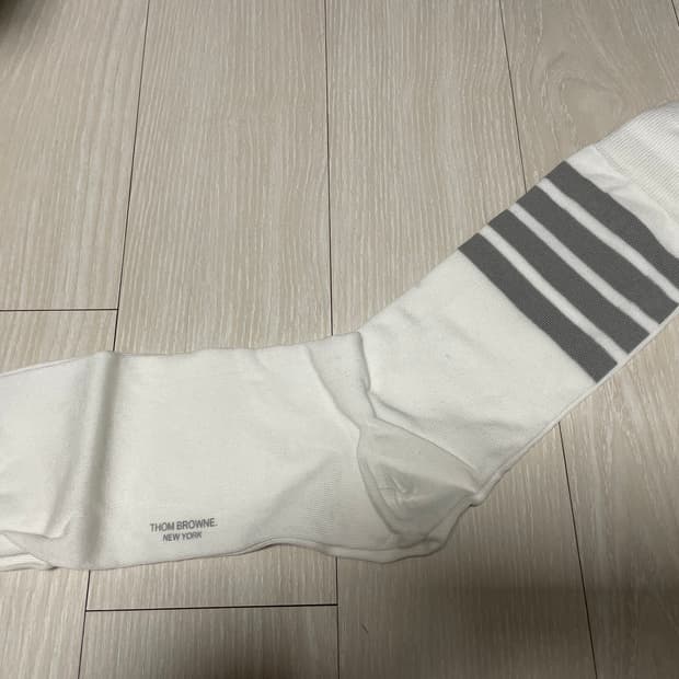 톰브라운 남성용 양말 화이트