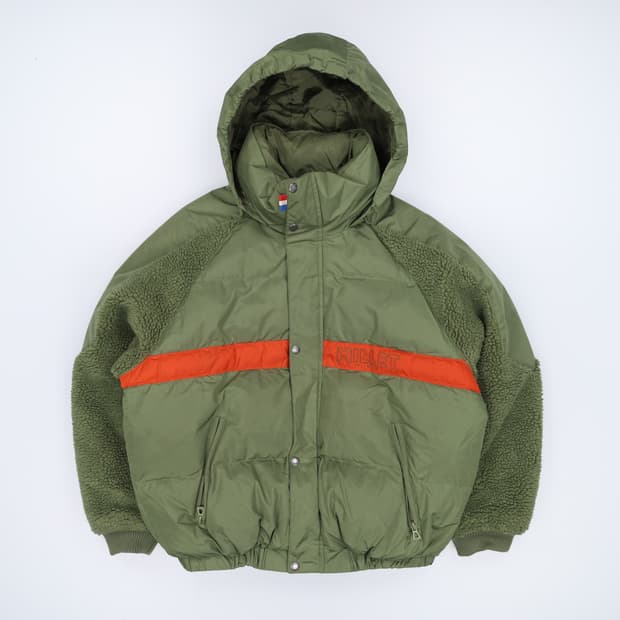 95 밀레 발란사 쉐르파 푸퍼 숏패딩 자켓 카키 4185