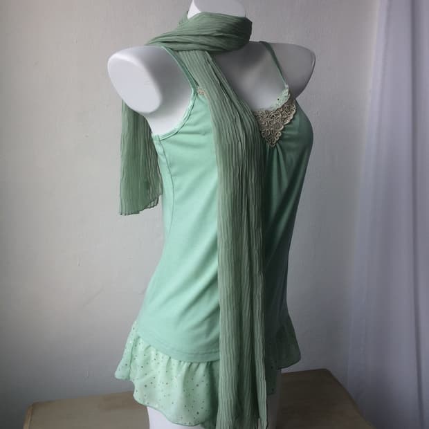 pleats scarf