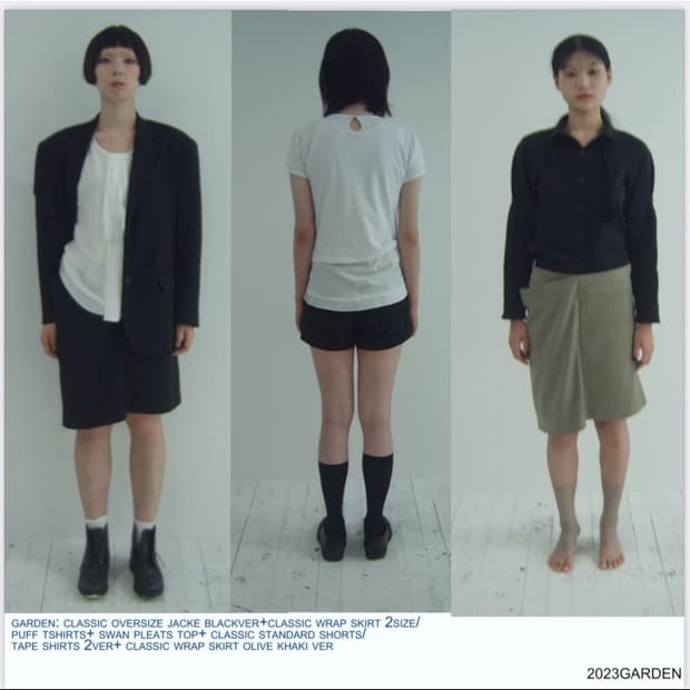 eonts 가든 랩스커트 블랙 1사이즈