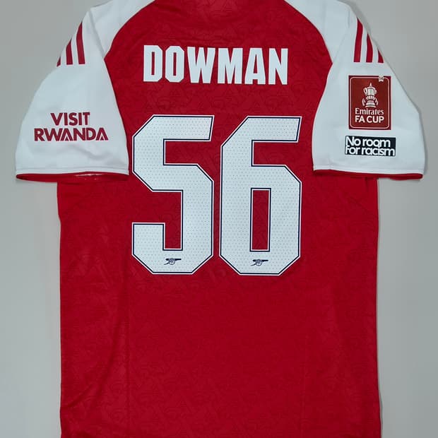 25-26 아스날 홈킷 FA컵 패치 맥스 다우먼 유니폼 L