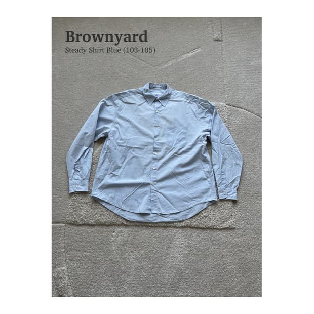 브라운야드 Steady Shirt Blue (103-105)