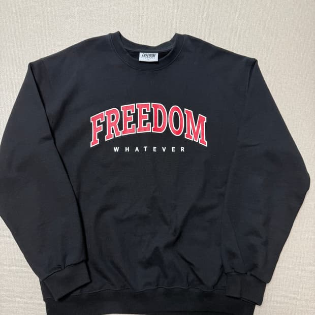 [XL]프리덤 프린팅 맨투맨 스웨스셔츠