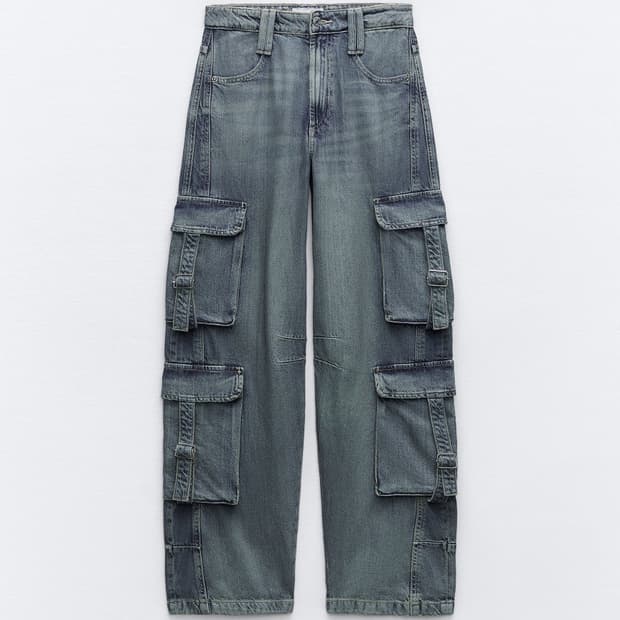 zara TRF 미드라이즈 카고팬츠