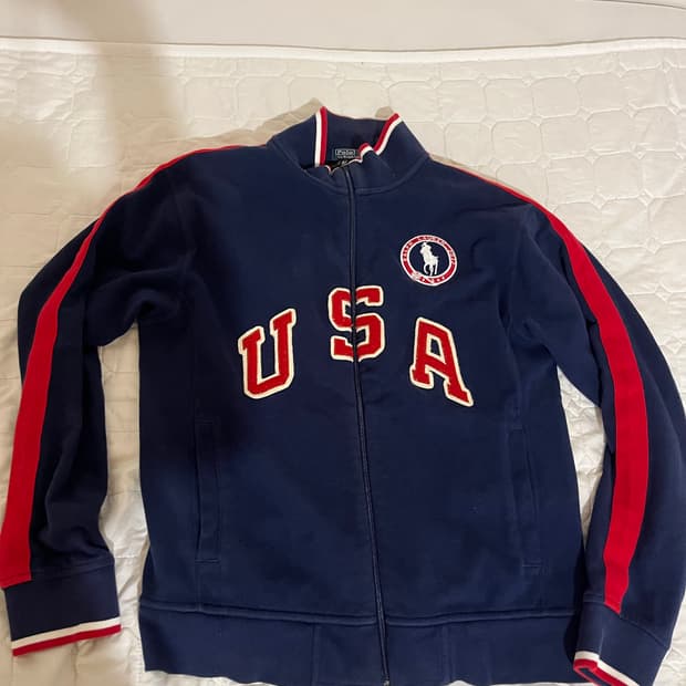 폴로 usa 집업 