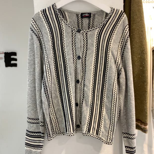 Checkerboard cardigan 
