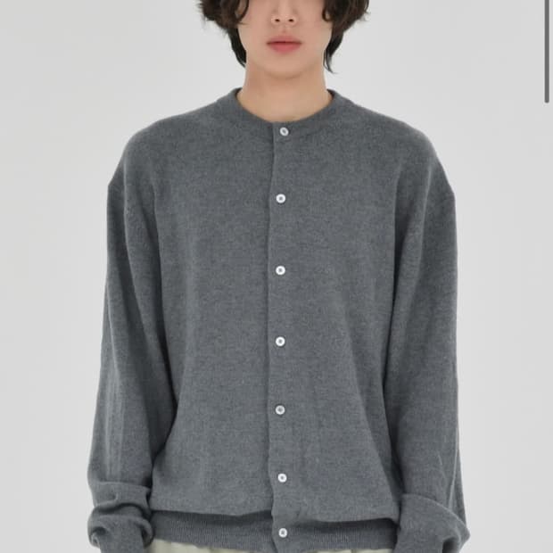 브라운야드 라인드넥 가디건 4