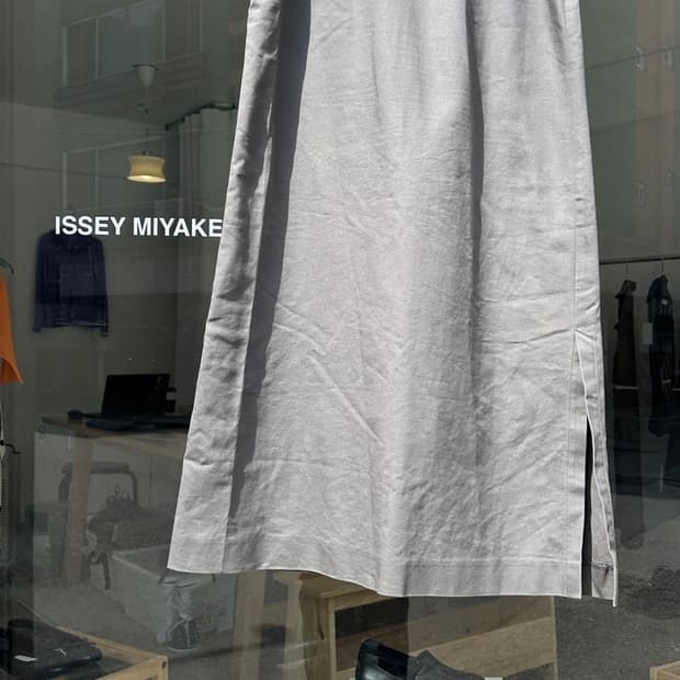 Issey Miyake slit skirt