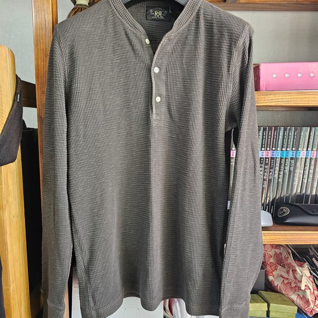 새상품!신상 폴로 RRL 랄프로렌 헨리넥 와플 긴팔 티셔츠 니트 롱슬리브