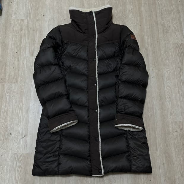 노스페이스 여성 구스다운 쉐르파 양털 롱패딩 XL/95 