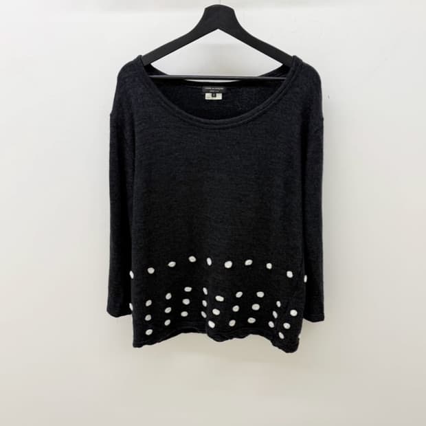 꼼데가르송 옴므플러스 도트 니트