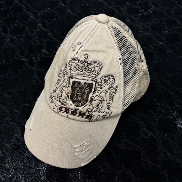 “Vintage” Gothic Design Mesh Cap